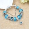 Bracelet set 14 pendants. blue