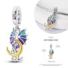 Pendant dragon and moon