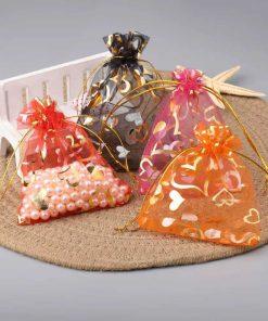 Mesh gift bag with hearts - Image 4