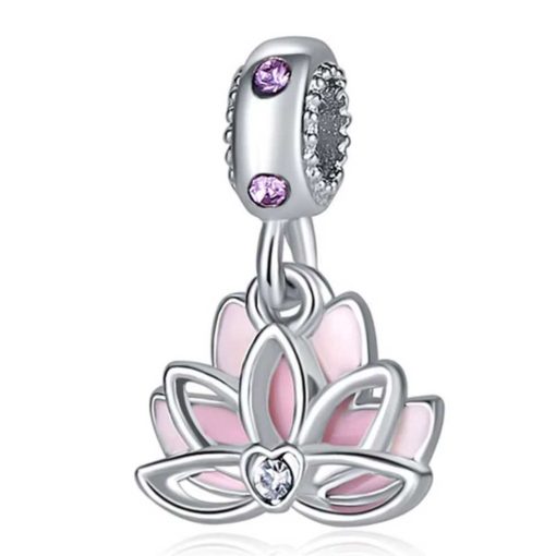 Pendant pin white lotus