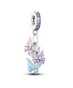 Silver crystal pendant