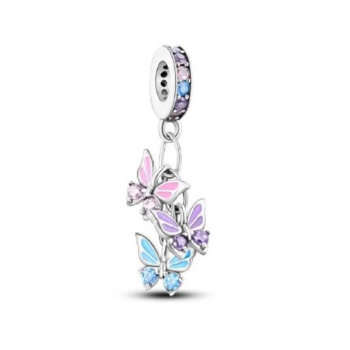 Silver crystal pendant