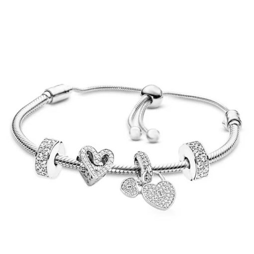silver bracelet set
