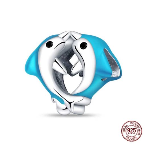Pendant dolphins in love.