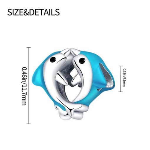 Pendant dolphins in love.
