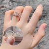 Silver gold ring
