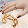 Gold crystal ring
