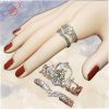 Silver rings zircons