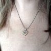 Gold crystal pendant