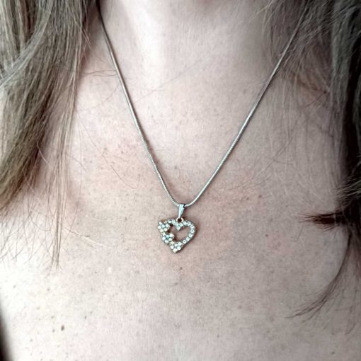 Gold crystal pendant
