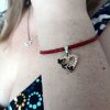Gold crystal pendant