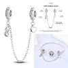 Pandora style Safety chain endless love.