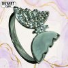 Crystal ring shape of butterfly