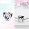 Pandora style crystal pendant