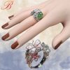 Silver ring butterfly