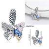 Pendant  silver butterfly