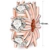 ring with white zircons