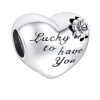 Pendant heart with mom love