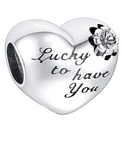 Pendant heart with mom love