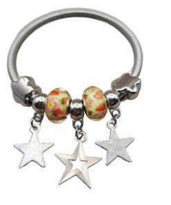 Silver elastic bracelet: 3 stars (ZK23) - Image 3