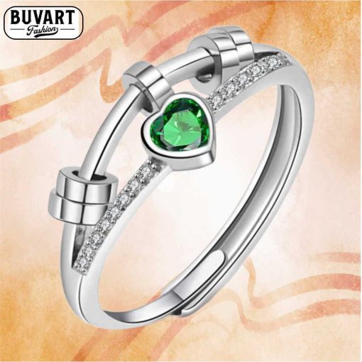 Fancy ring with zircon