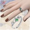 Fancy ring with zircon