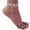 Silver crystal Ankle chain