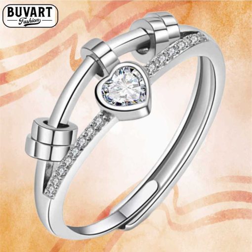 Fancy ring with zircon