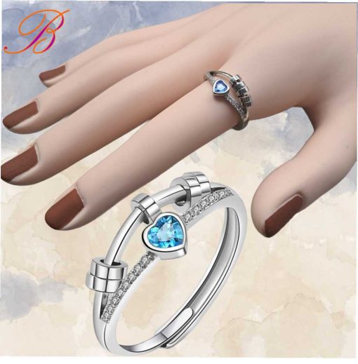 Fancy ring with zircon