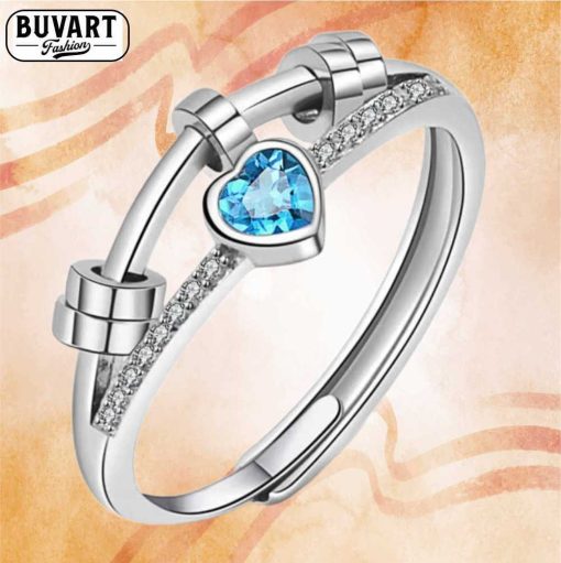 Fancy ring with zircon