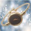 Gold black wristwatch