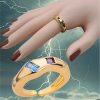 Energetic gold ring