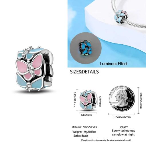 Pendant two butterflies