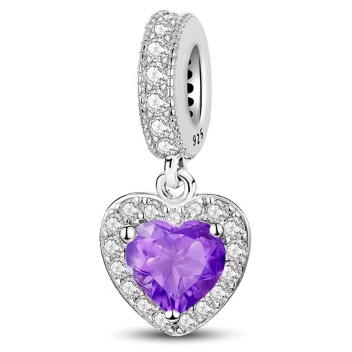 Crystal silver pendant
