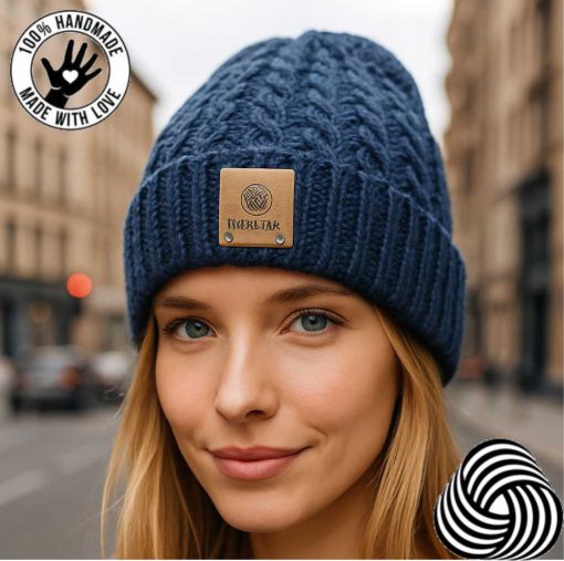 Handmade merino wool cap