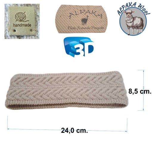 Alpaka wool headband