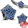 Pendant blue star with crystals