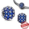 Pendant blue with crystals