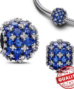 Pendant blue with crystals