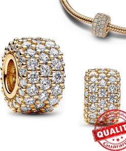 Gold Pendant brilliant stones