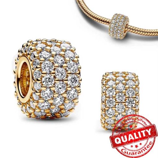Gold Pendant brilliant stones