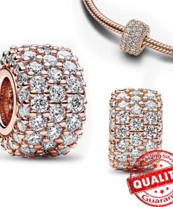 Rose gold ring brilliant stones