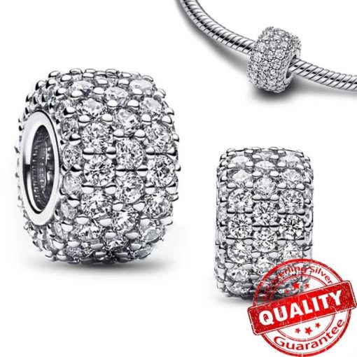 Silver ring brilliant stones