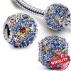Ring multi color zircons