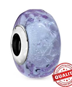Ring Purple with floral patterns