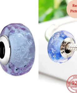 Ring Purple with floral patterns