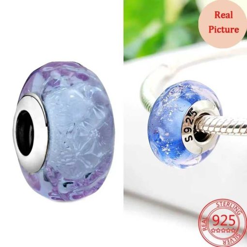 Ring Purple with floral patterns