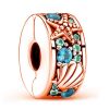 Rose gold pendant sea