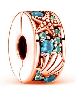 Rose gold pendant sea