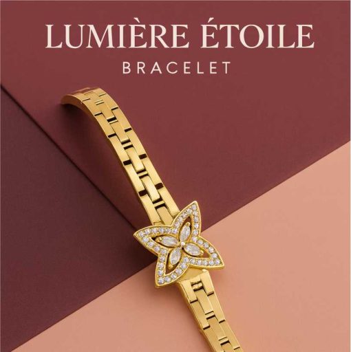 Gold bracelet butterfly